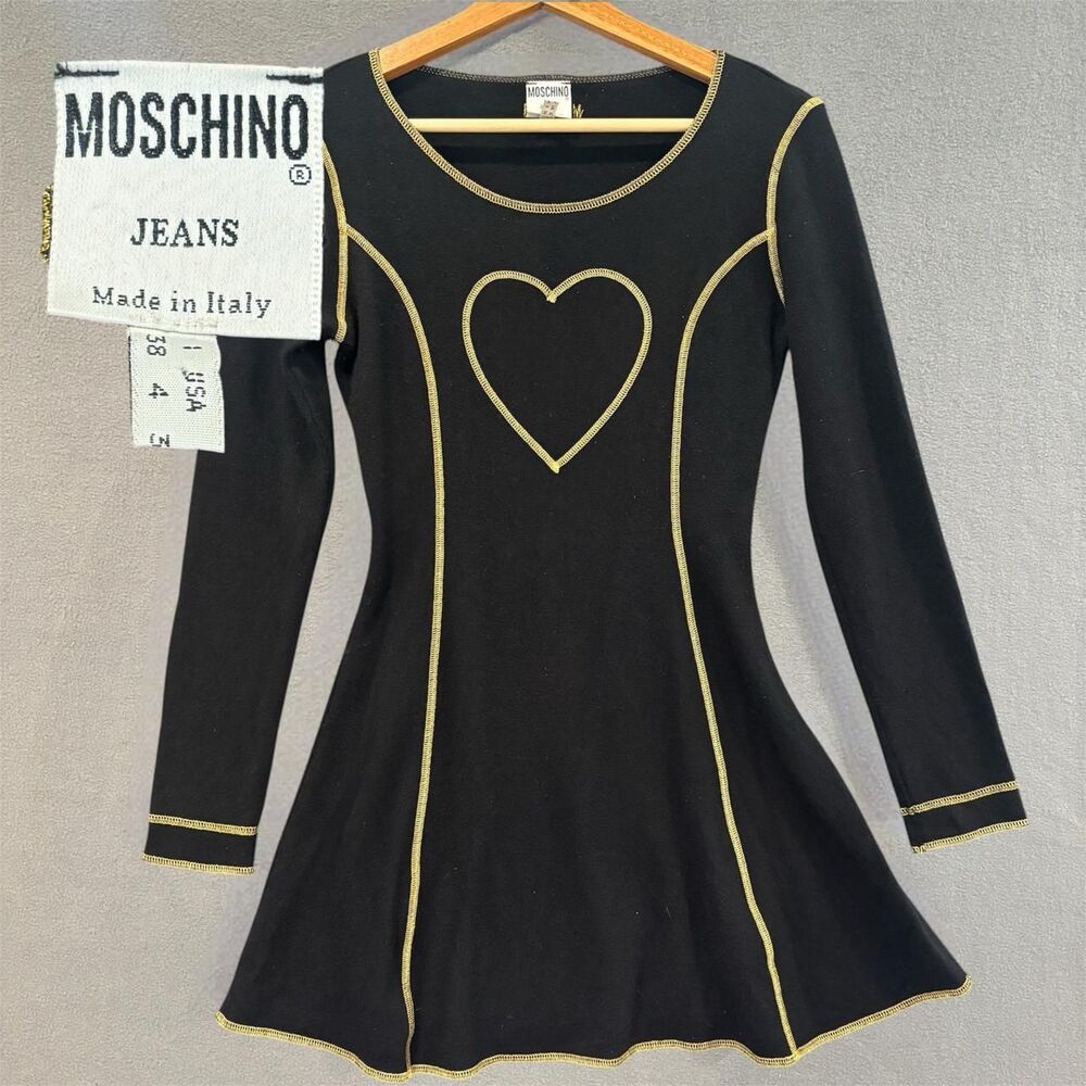 vintage 1990’s moschino wool dress